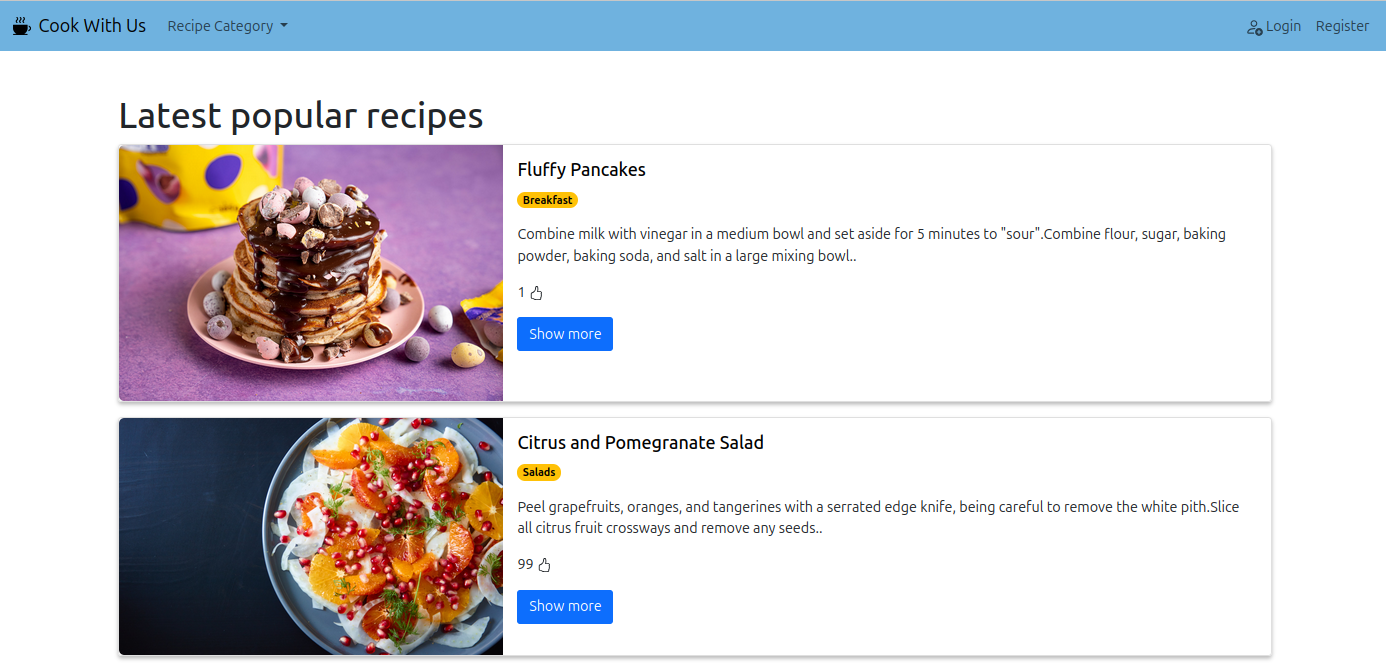 сайт с рецептами cook with us