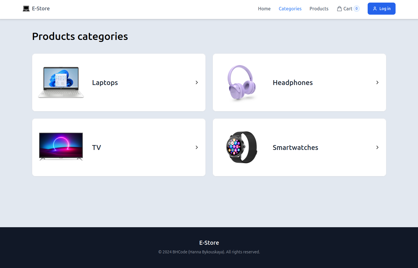 каталог e-store