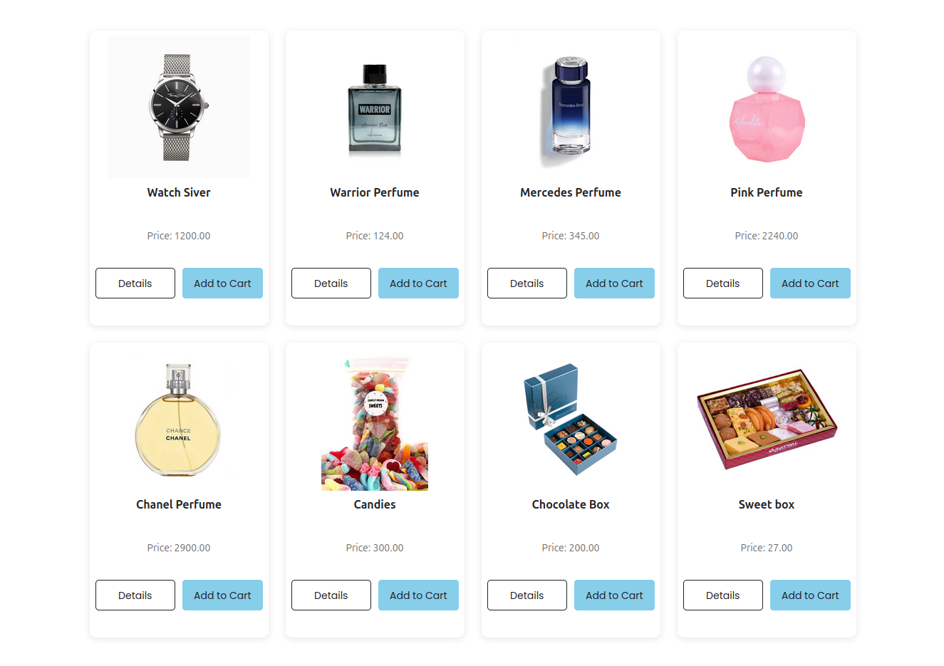 карточки товаров gift-shop